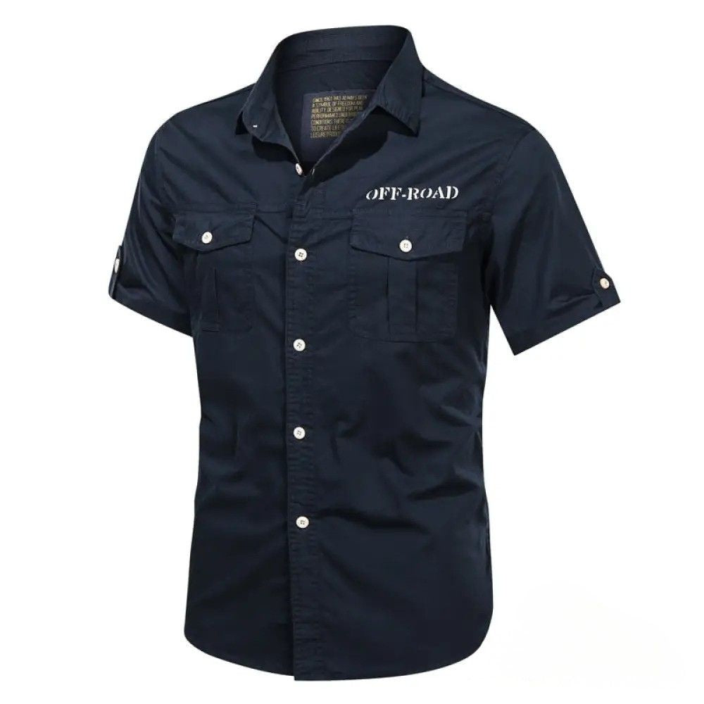 Camisa Casual Militar Baggy Verde - AlphaCode