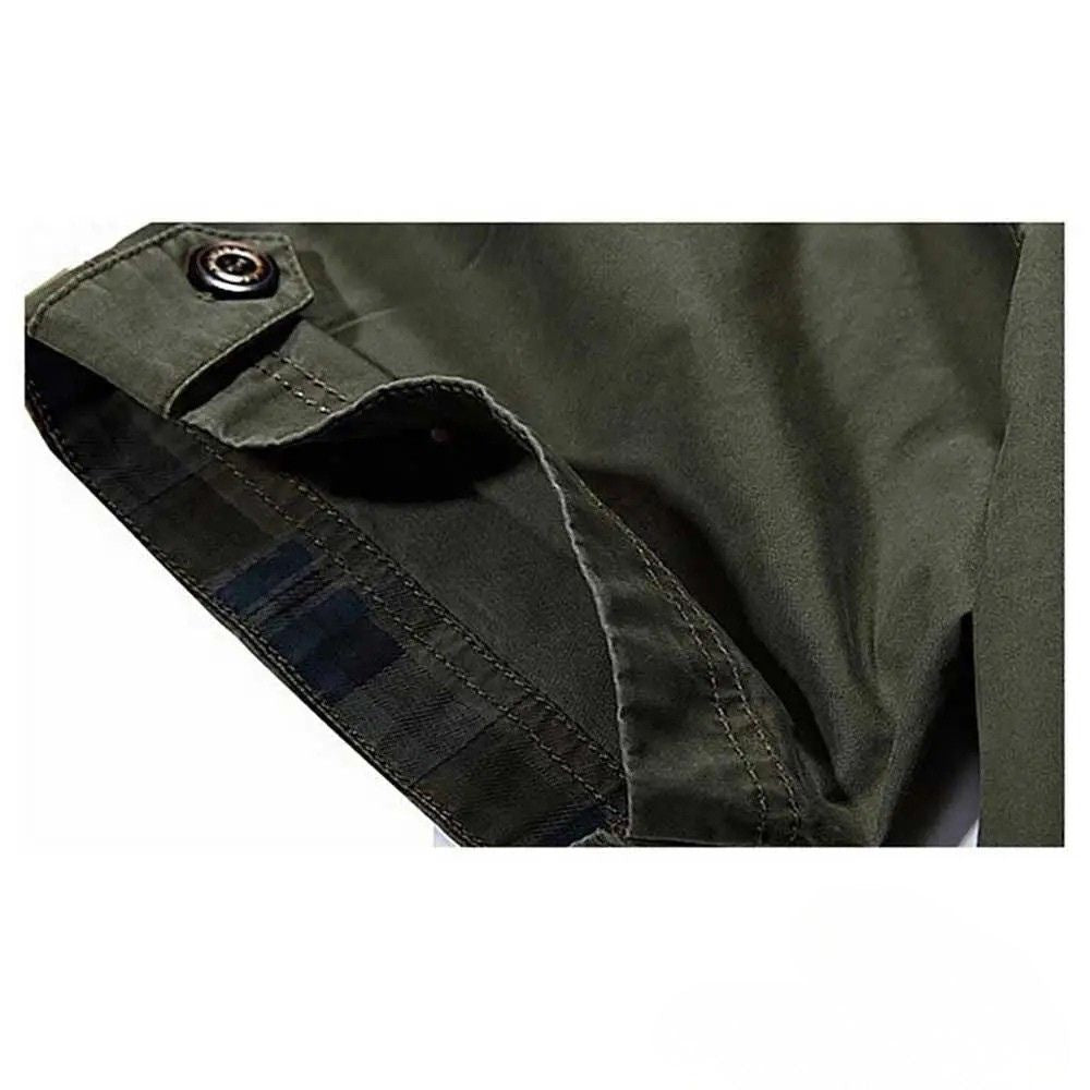Camisa Casual Militar Baggy Verde - AlphaCode