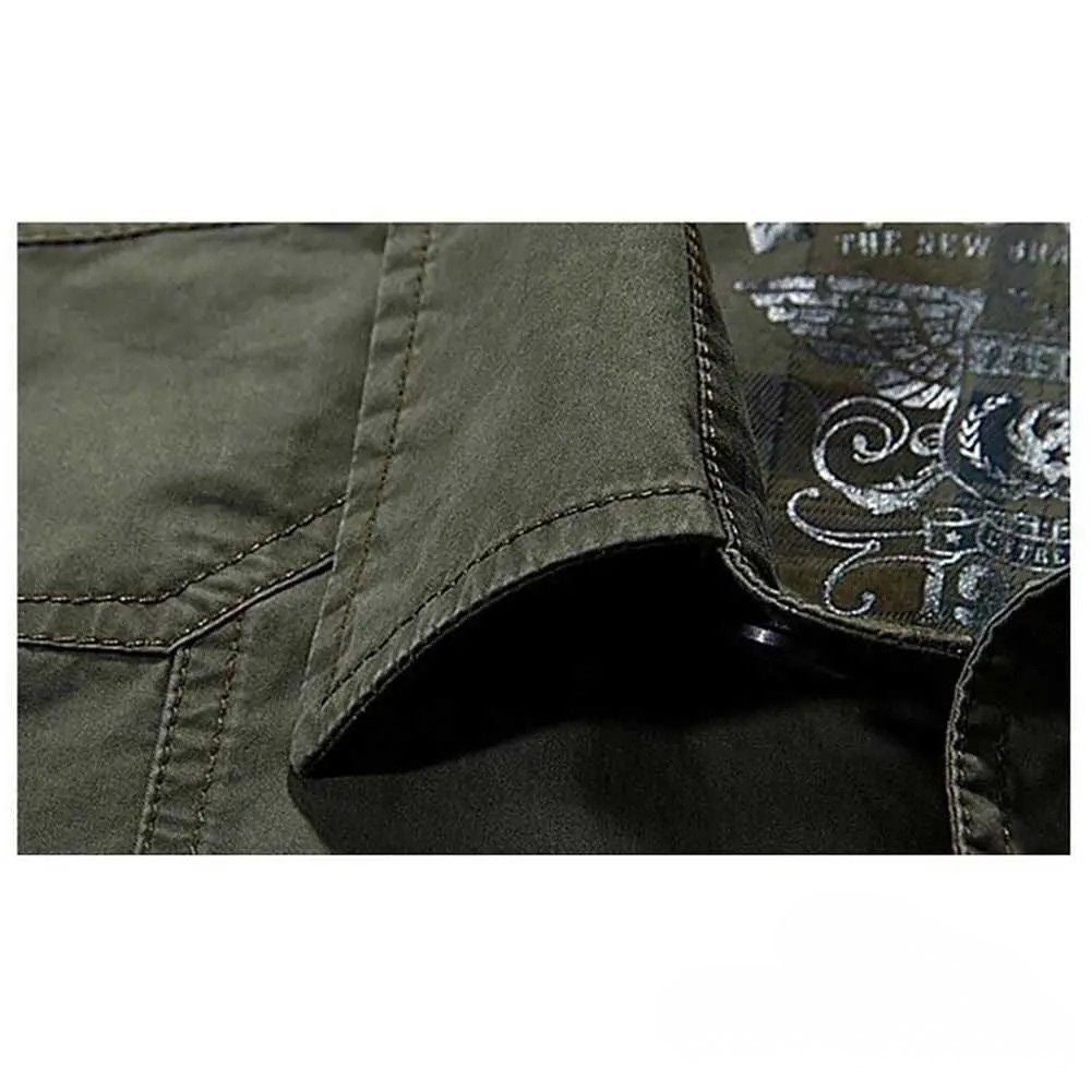 Camisa Casual Militar Baggy Verde - AlphaCode