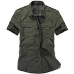 Camisa Casual Militar Baggy Verde - AlphaCode