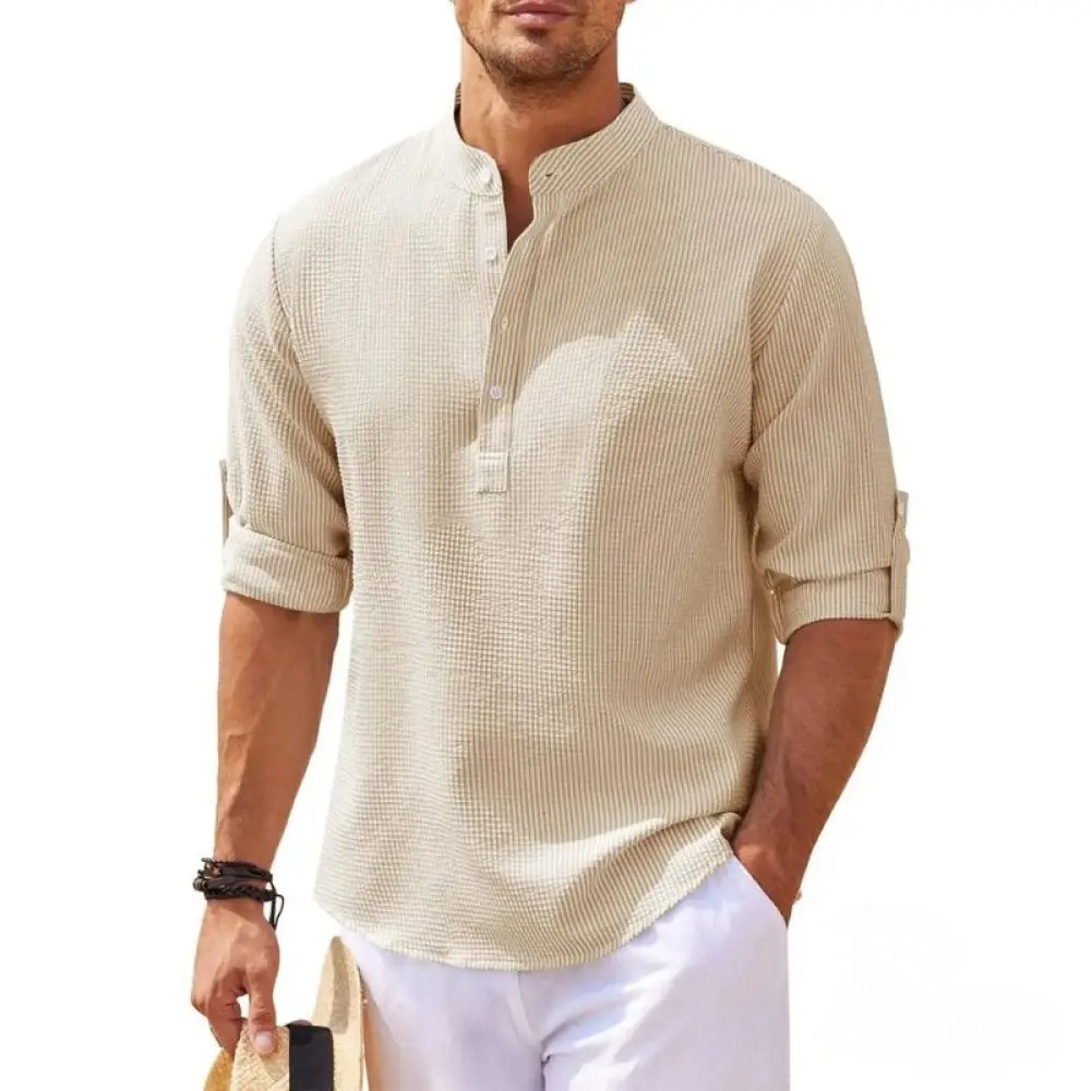 Camisa De Linho Alpha Beach Club Branco - AlphaCode