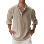 Camisa De Linho Alpha Breezy Azul - AlphaCode