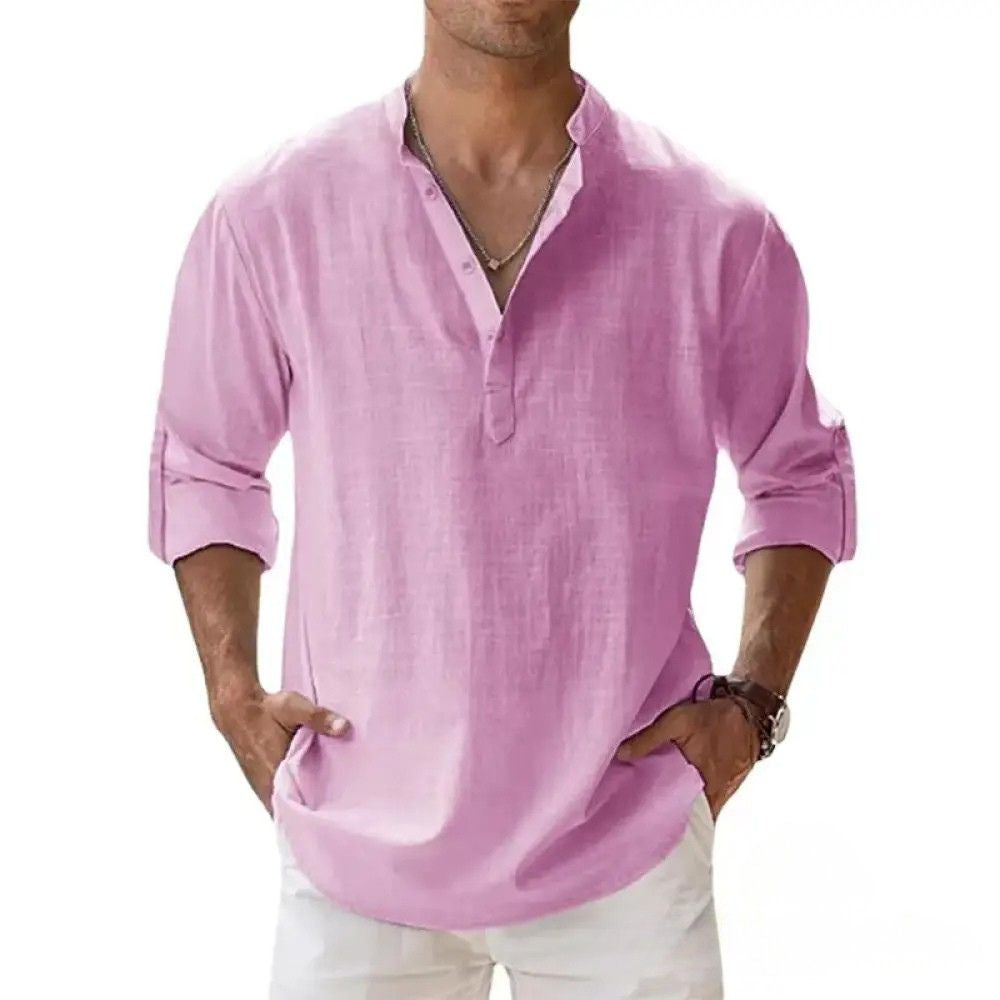 Camisa De Linho Alpha Breezy Azul - AlphaCode