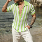 Camisa De Malha Respiravel Alpha Beach Lapel Preto - AlphaCode