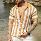 Camisa De Malha Respiravel Alpha Beach Lapel Preto - AlphaCode