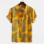 Camisa Estampa Tropical Preto - AlphaCode