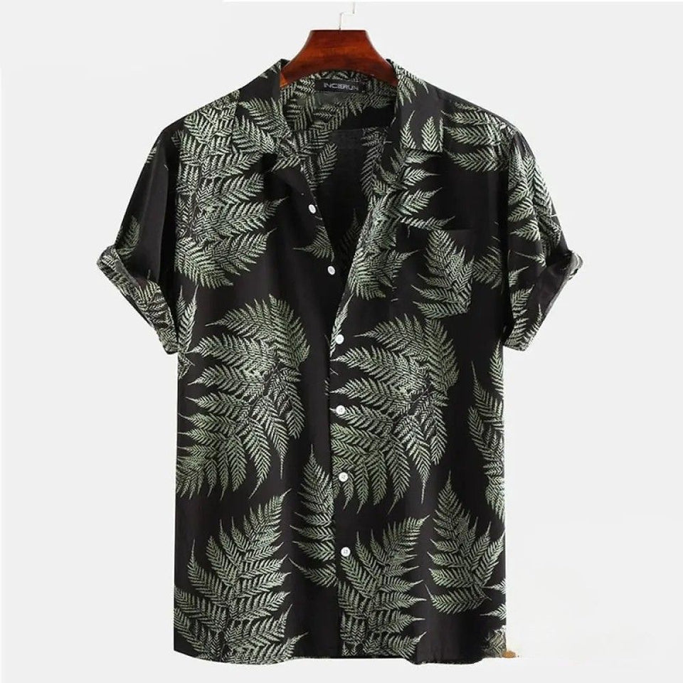 Camisa Estampa Tropical Rosa - AlphaCode