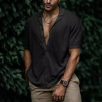 Camisa Filipo Casual Masculina Cinza - AlphaCode