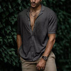 Camisa Filipo Casual Masculina Cinza - AlphaCode