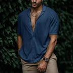 Camisa Filipo Casual Masculina Cinza - AlphaCode