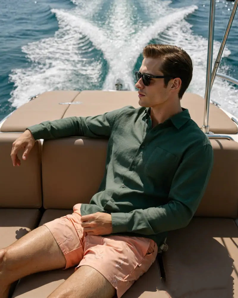 Camisa Linen Alpha Bege - AlphaCode