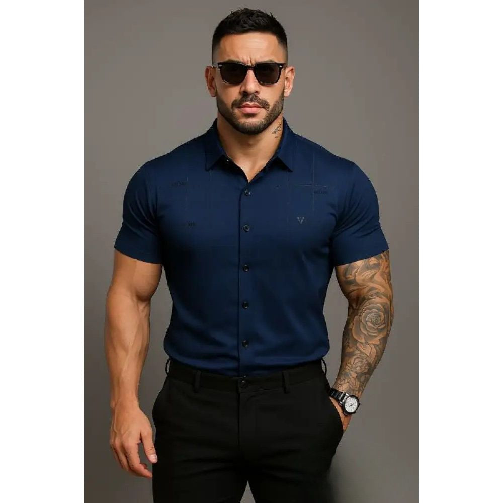Camisa Masculina Alpha Loeveder Compre 1 Leve 2 Promocao Azul - AlphaCode