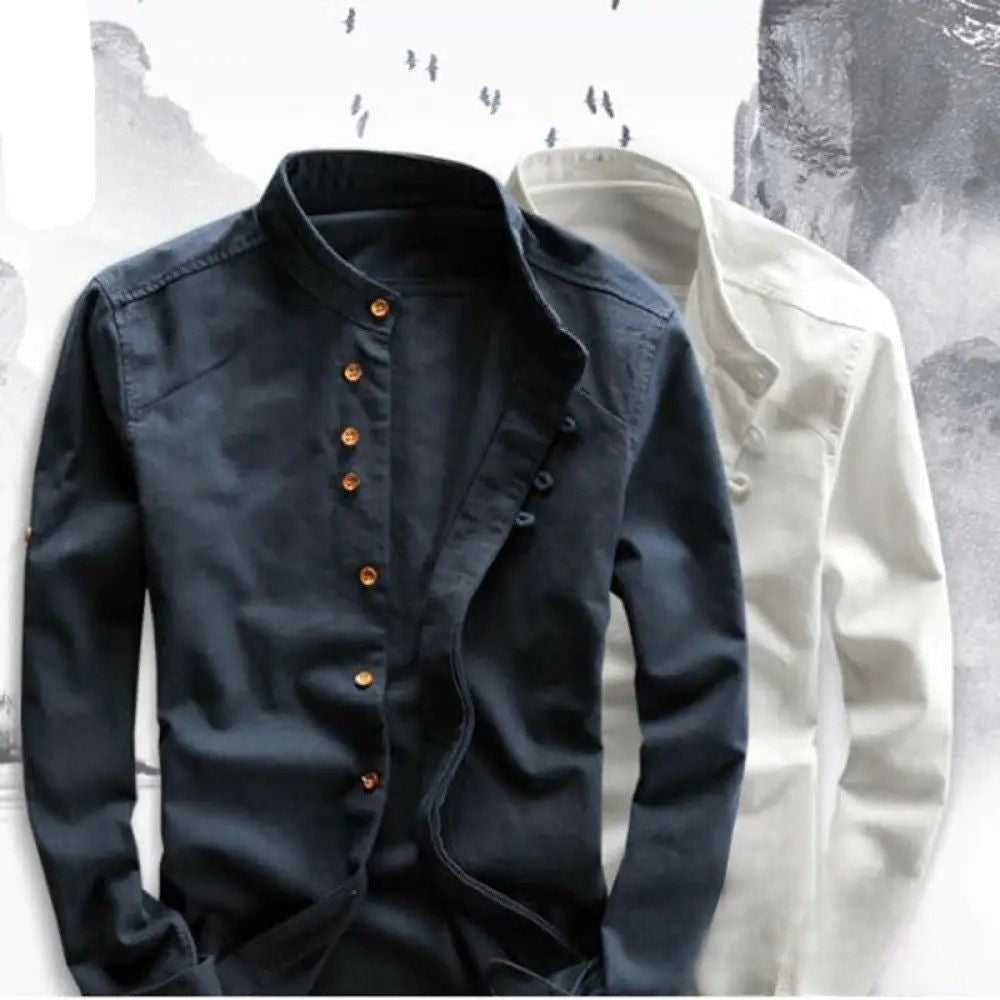 Camisa Masculina Manda Azul - AlphaCode