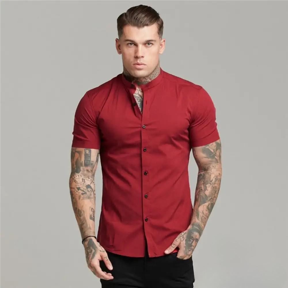 Camisa Masculina Slim Fit Alpha Preto - AlphaCode