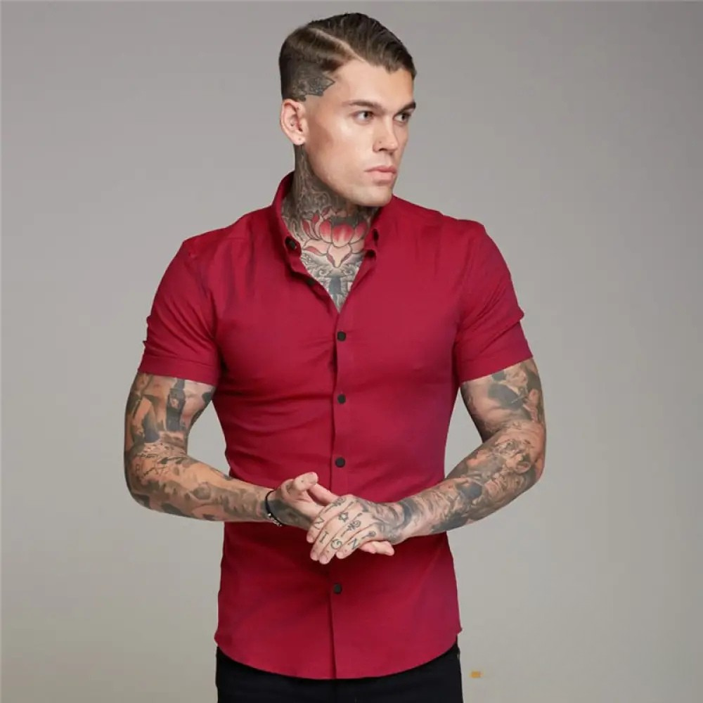 Camisa Masculina Slim Fit Alpha Preto - AlphaCode