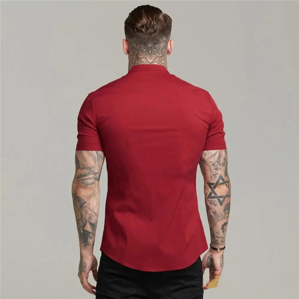 Camisa Masculina Slim Fit Alpha Preto - AlphaCode