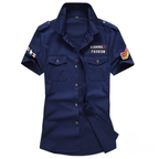 Camisa Militar Tactical Airforce Azul - AlphaCode