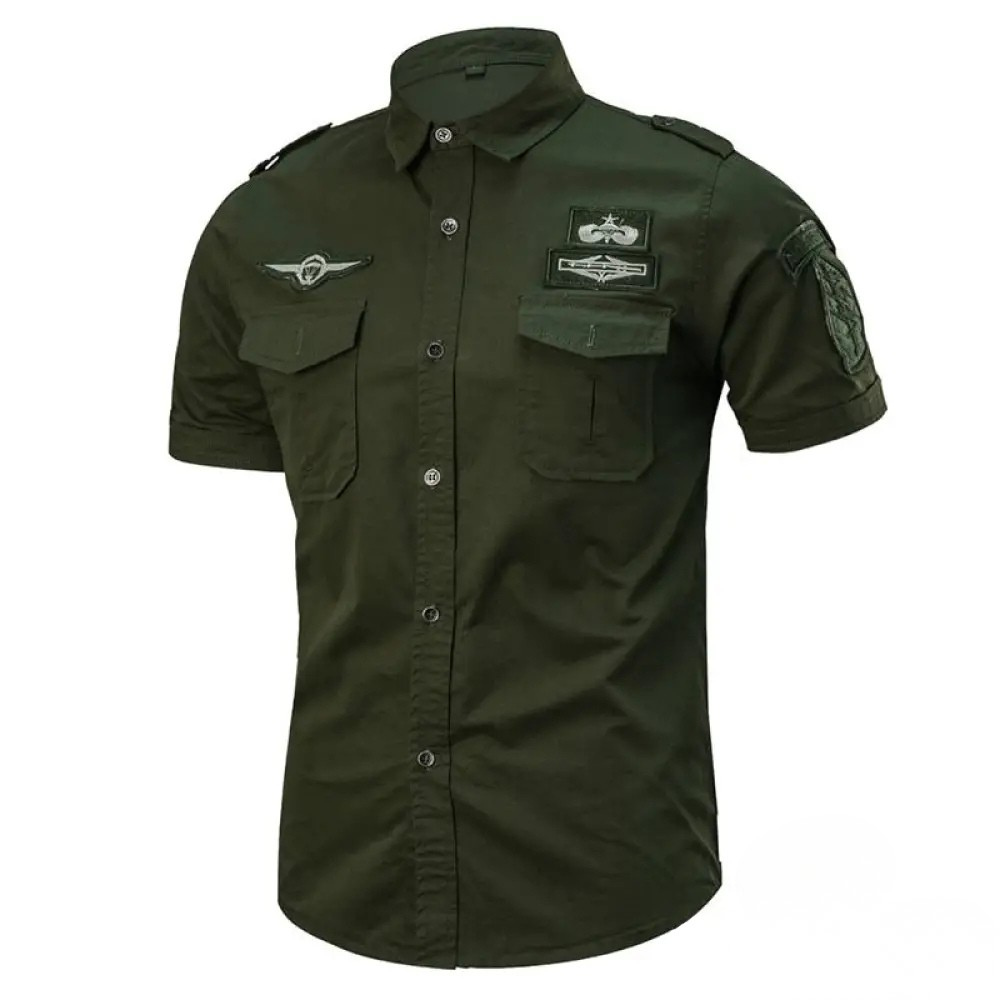 Camisa Militar Tactical Airforce Verde - AlphaCode