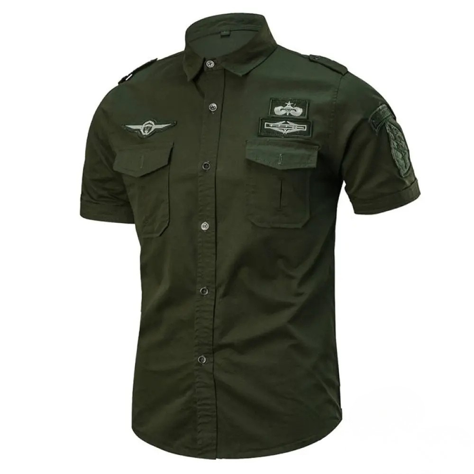 Camisa Militar Tactical Airforce Verde - AlphaCode