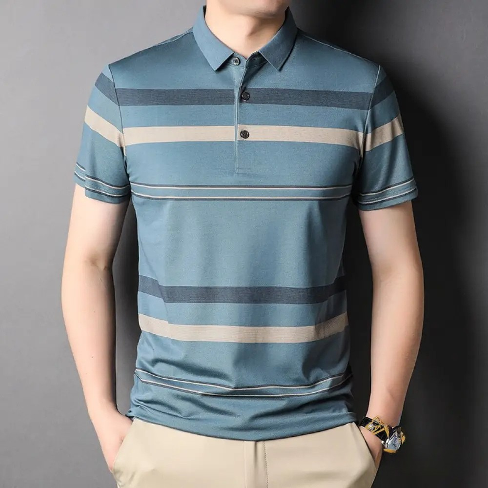 Camisa Polo Alfa Alvar Azul - AlphaCode