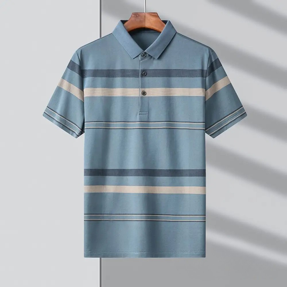 Camisa Polo Alfa Alvar Azul - AlphaCode