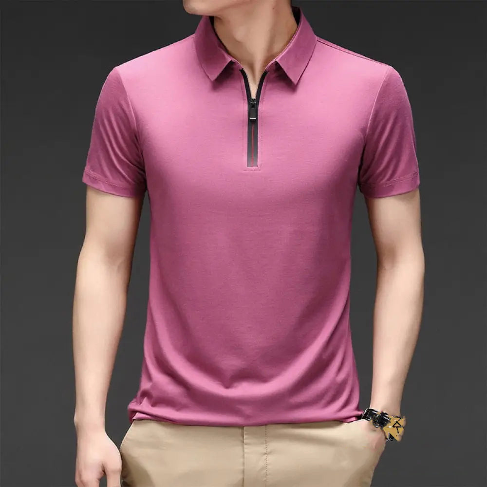 Camisa Polo Alpha Bloker Rosa - AlphaCode