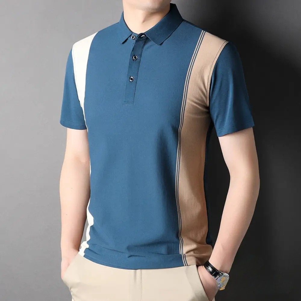 Camisa Polo Alpha Bonner Azul - AlphaCode
