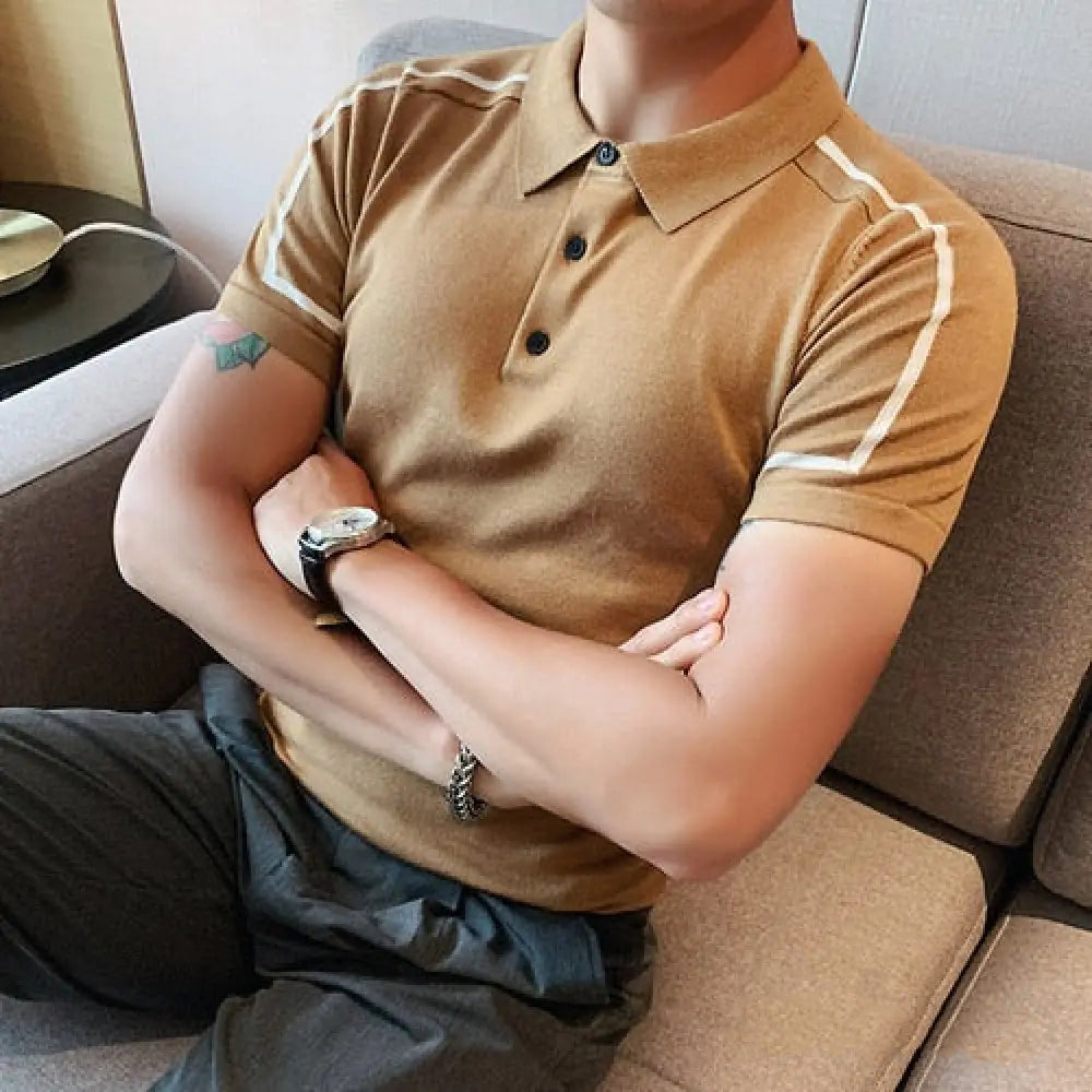Camisa Polo Alpha Chenai Marrom - AlphaCode