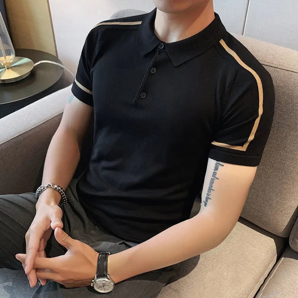 Camisa Polo Alpha Chenai Preto - AlphaCode