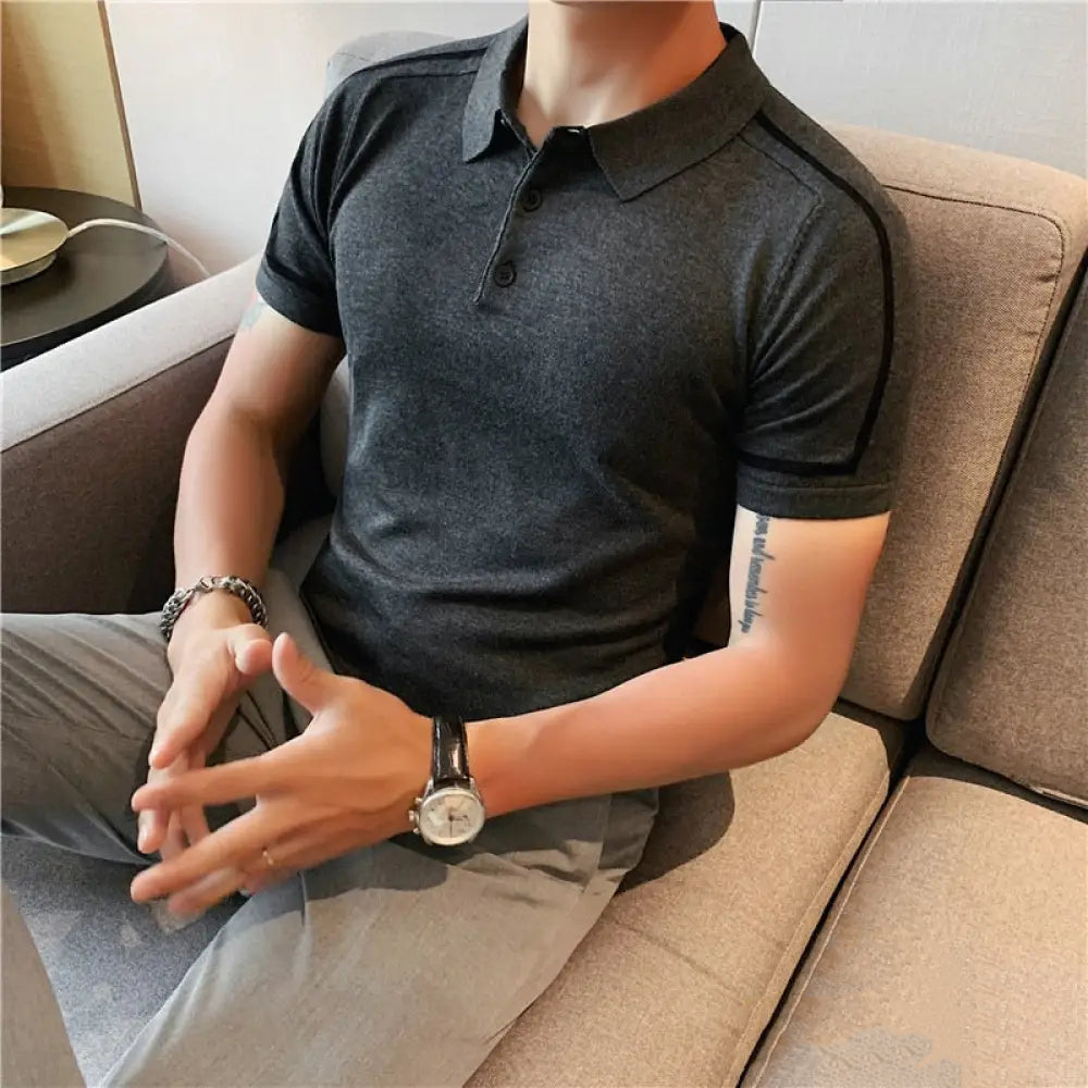 Camisa Polo Alpha Chenai Preto - AlphaCode