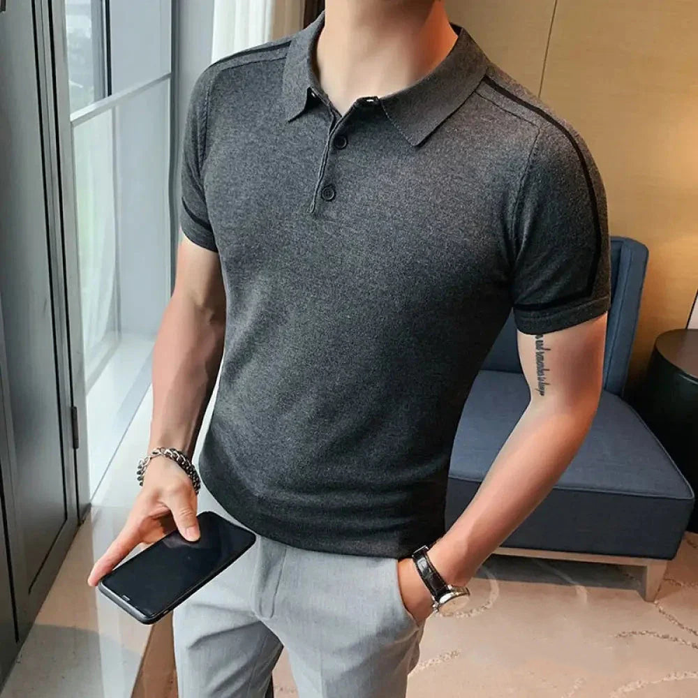 Camisa Polo Alpha Chenai Preto - AlphaCode