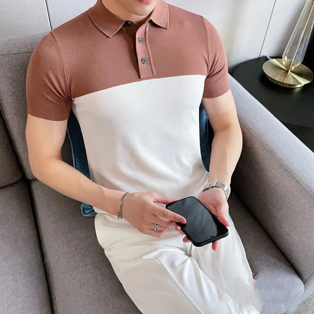 Camisa Polo Alpha Colorbi Marrom - AlphaCode