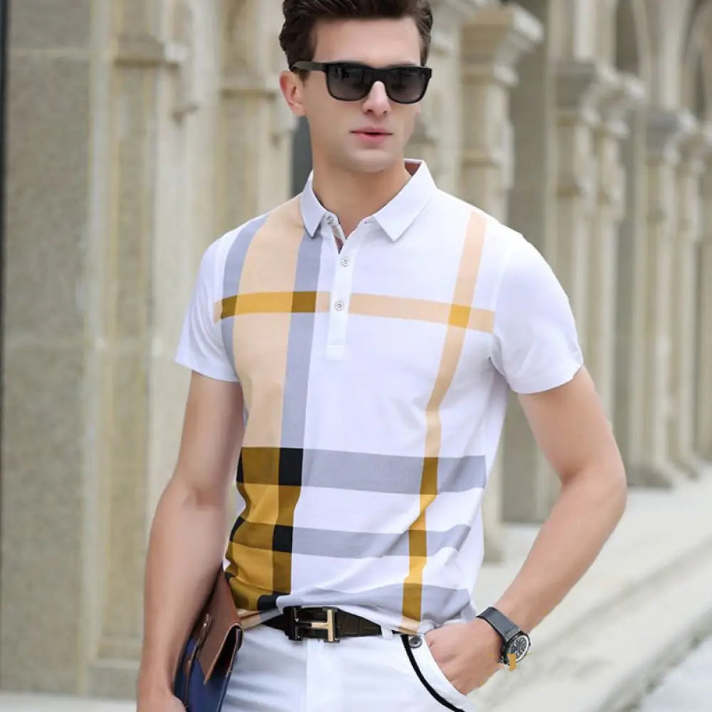 Camisa Polo Alpha Derlin Amarelo - AlphaCode