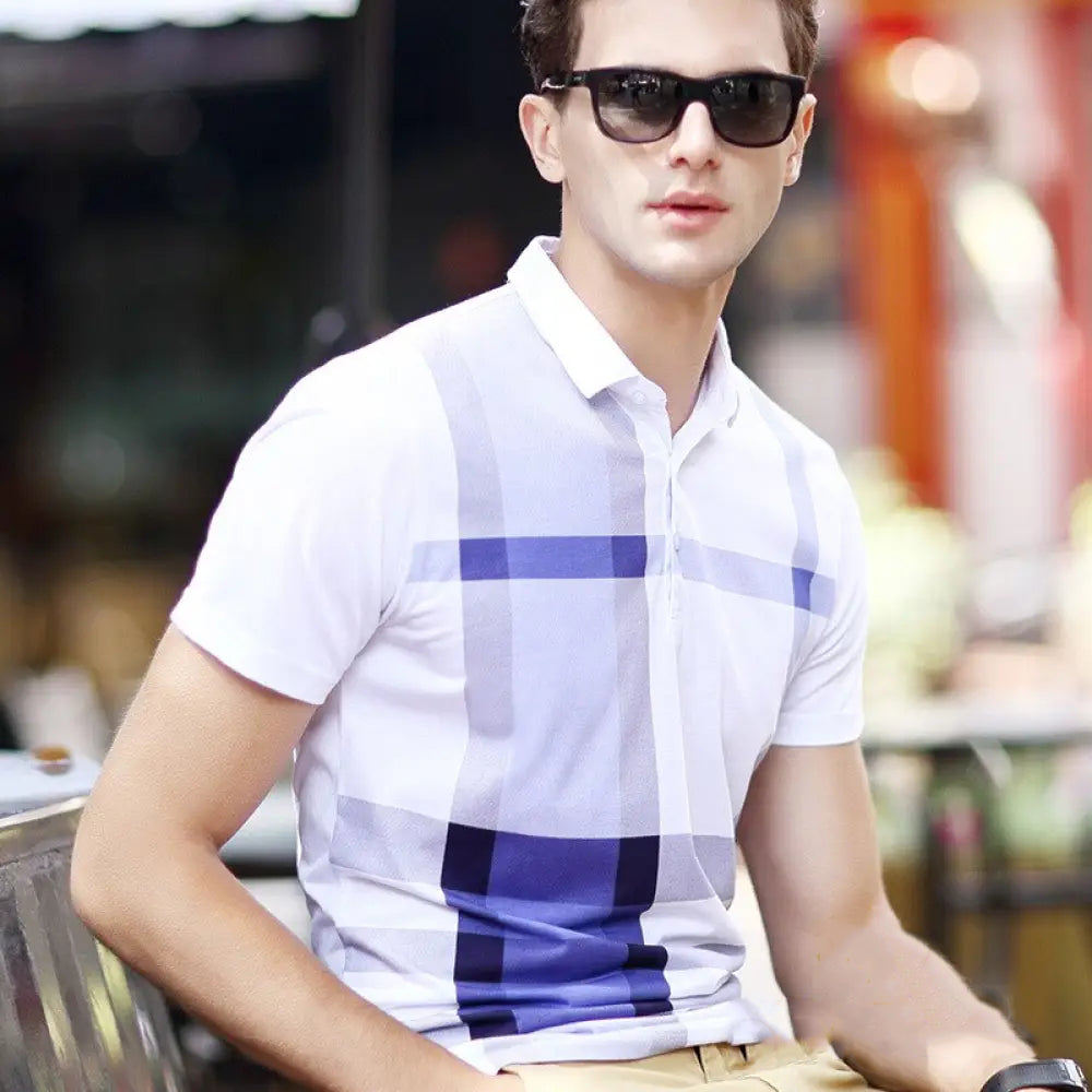 Camisa Polo Alpha Derlin Azul - AlphaCode