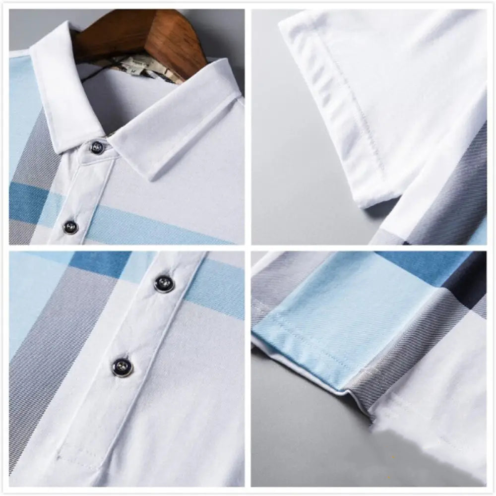 Camisa Polo Alpha Derlin Azul - AlphaCode