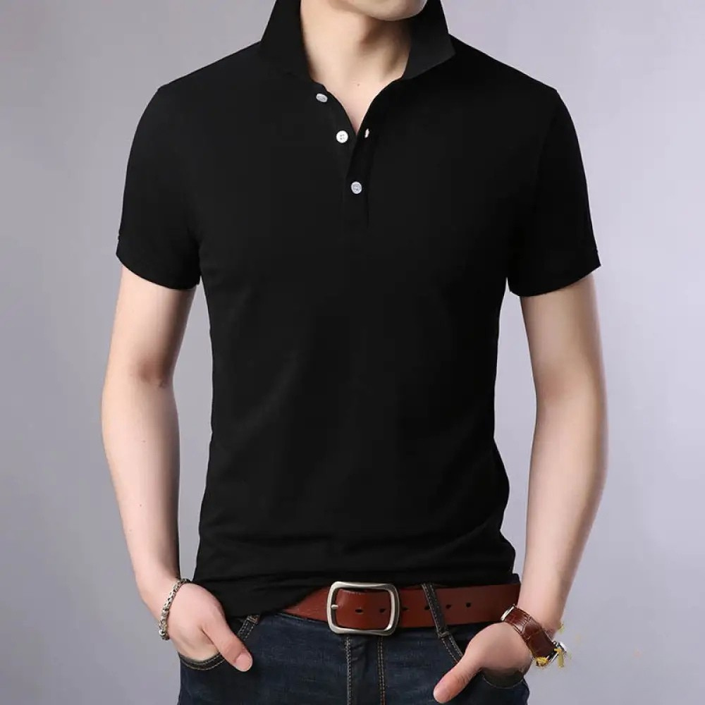 Camisa Polo Alpha Dremer Preto - AlphaCode