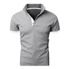 Camisa Polo Alpha Half Cinza - AlphaCode