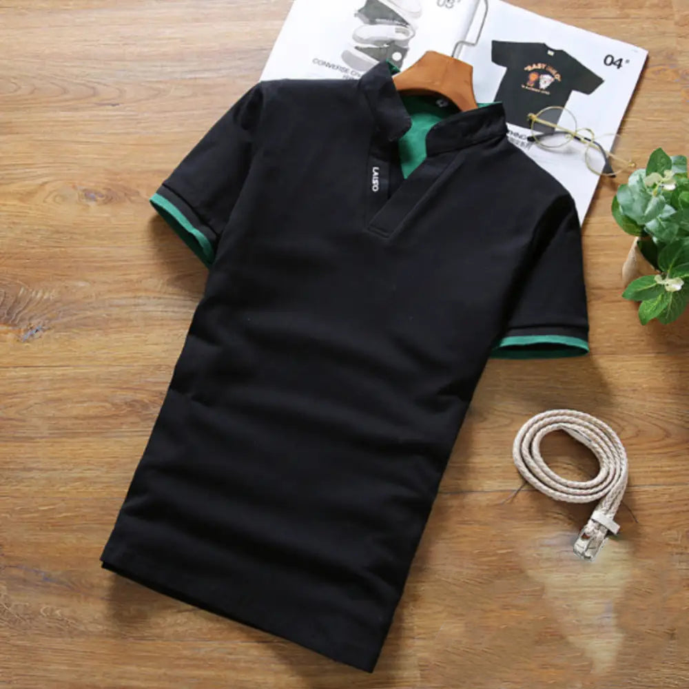 Camisa Polo Alpha Joutter Preto - AlphaCode
