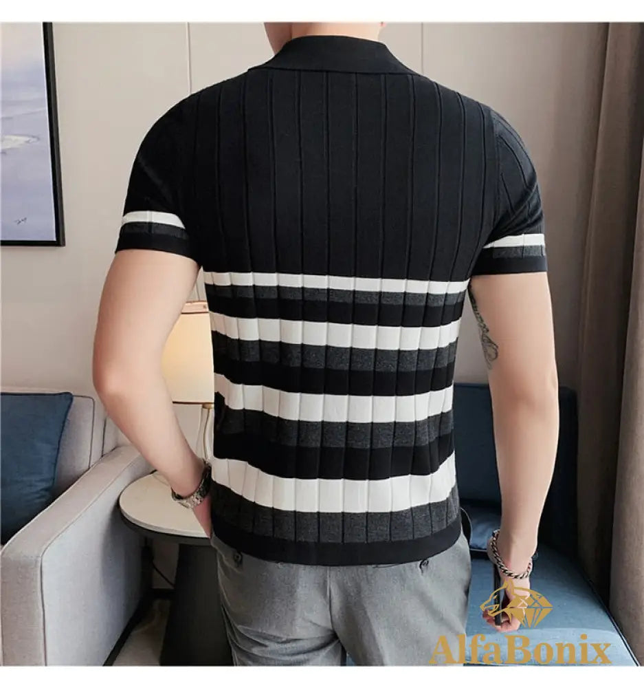 Camisa Polo Alpha Kaylan Preto - AlphaCode