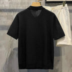 Camisa Polo Alpha Knitwear Preto - AlphaCode