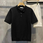 Camisa Polo Alpha Knitwear Preto - AlphaCode