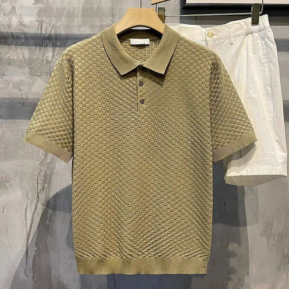 Camisa Polo Alpha Knitwear Preto - AlphaCode