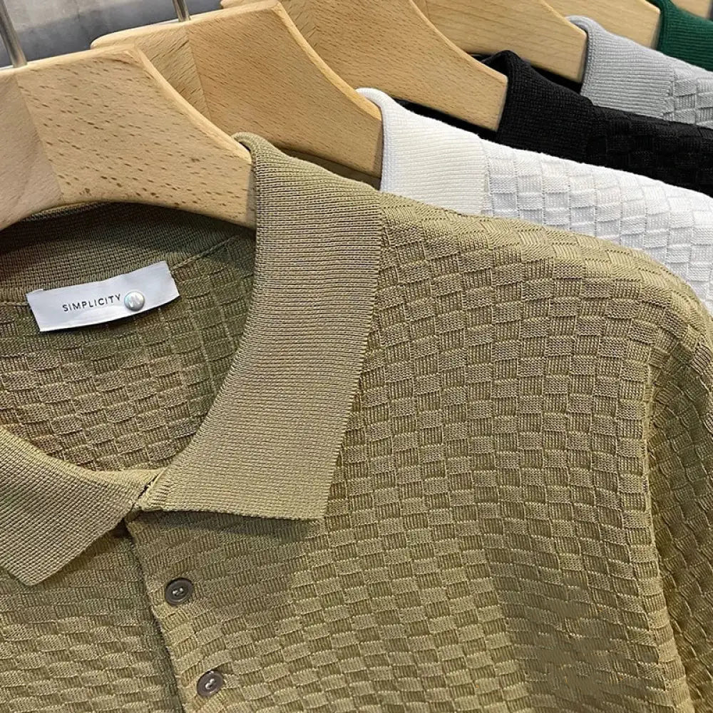 Camisa Polo Alpha Knitwear Preto - AlphaCode
