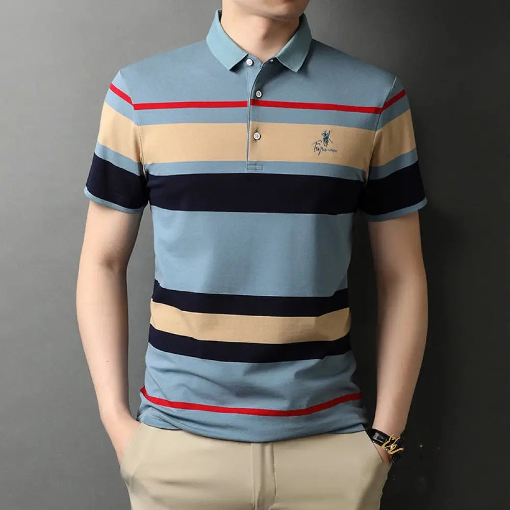 Camisa Polo Alpha Lakered Azul - AlphaCode