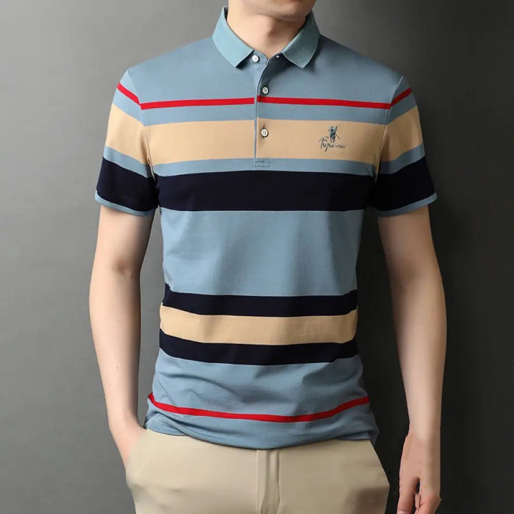 Camisa Polo Alpha Lakered Azul - AlphaCode