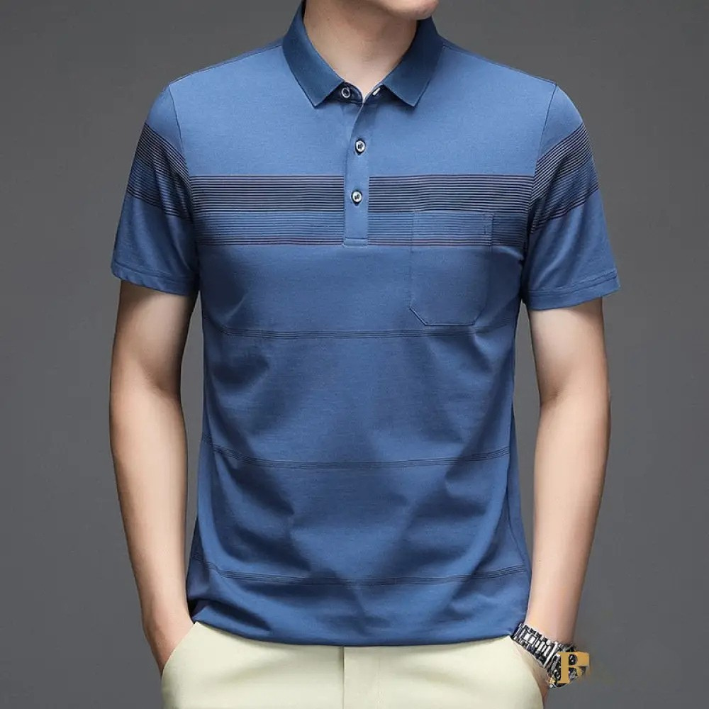 Camisa Polo Alpha Louer Azul - AlphaCode