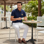 Camisa Polo Alpha Maestro Preto - AlphaCode