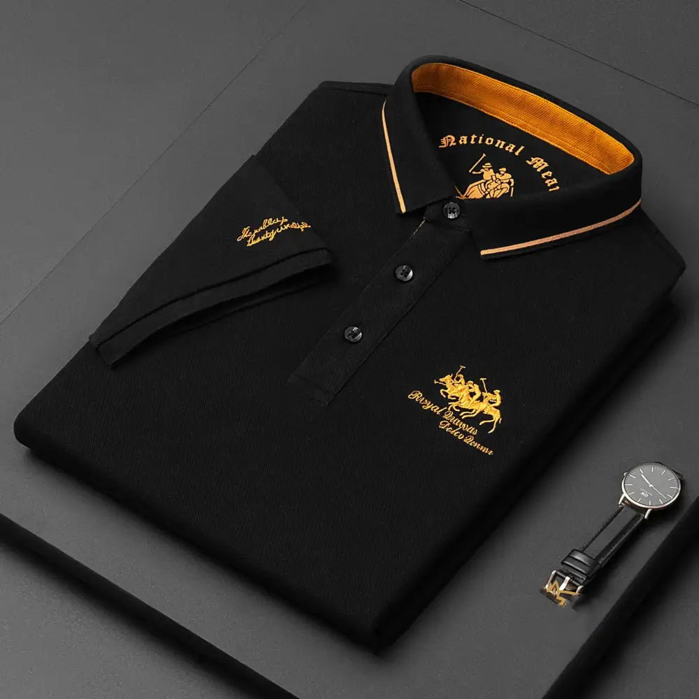 Camisa Polo Alpha Maestro Preto - AlphaCode