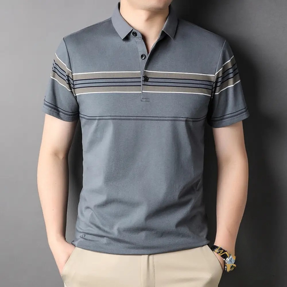 Camisa Polo Alpha Malli Azul - AlphaCode