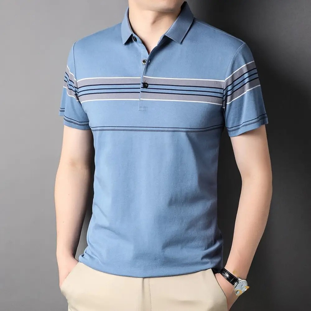 Camisa Polo Alpha Malli Azul - AlphaCode
